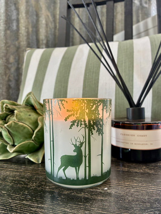 Christmas stag candle