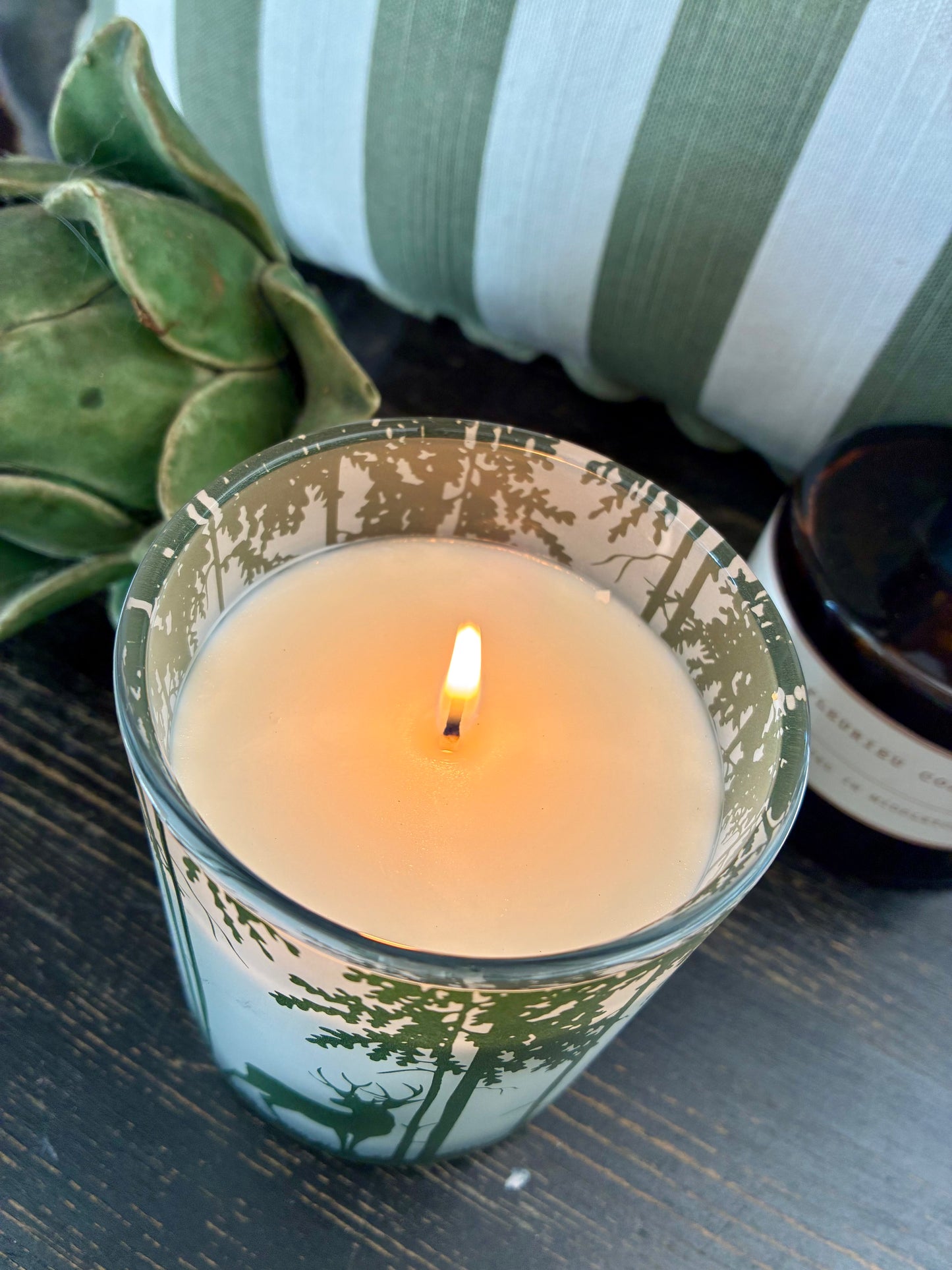 Christmas stag candle